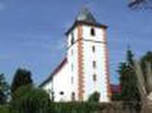 Evang. Kirche Schollbrunn - Turmseite