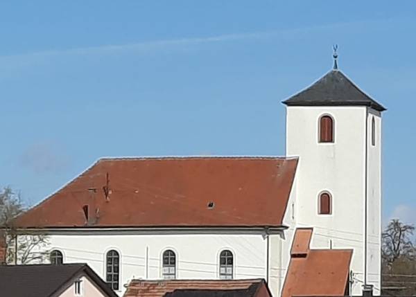 evang. Kirche Lohrbach, Außenansicht von der Seite